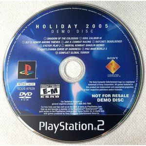 PS2 Holiday 2005 Demo Disc PS2 (Sony PlayStation 2, 2005) Disc Only ~ Tested
